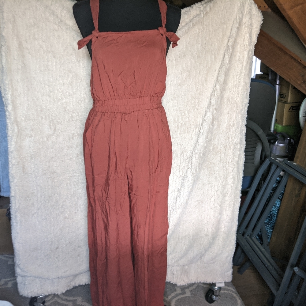 NWT rust colored jumpsuit